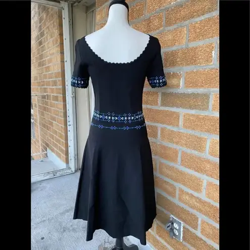 Sandro Safe Scalloped Beaded A-Line Dress size 40/4