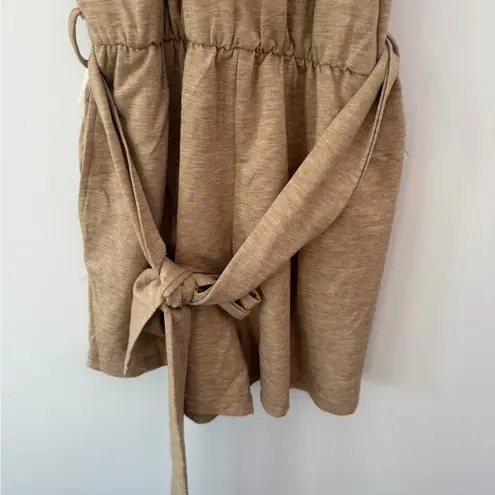 Tan Sleeveless short Romper Size M