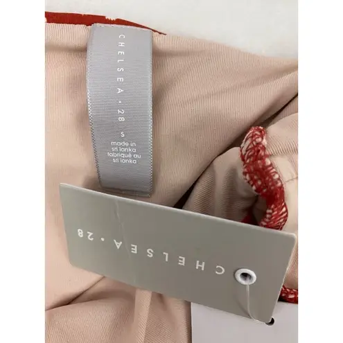 Chelsea28 NWT Women's Small Red Polka Dot Deep Plunge One-Piece Swimsuit