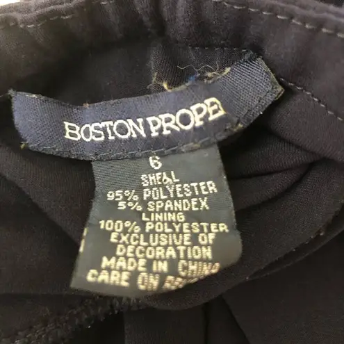 Boston Proper Navy Blue Halter A Line Dress Size 6