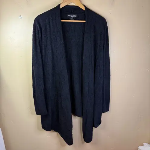 Barefoot Dreams Island Wrap CozyChic Lite Long Cardigan Size Sm/Med Black Soft
