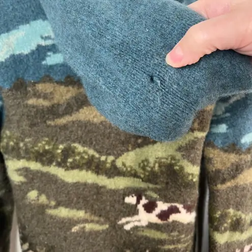 Ralph Lauren Lauren  Hand Knit Wool dog hunting Zip Hoodie Jacket PM - Image 3