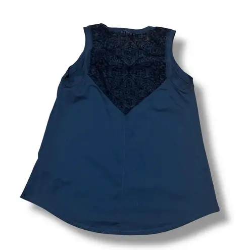 Calia Carrie Underwood Limited Edition Black Onyx Velvet Pieced Tank Top Medium