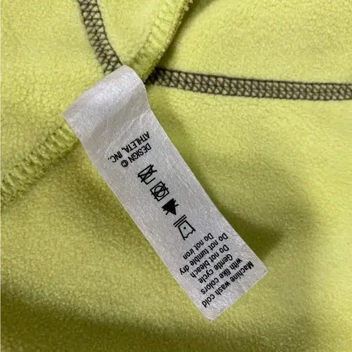 Athleta Y2K  Lime Green Fleece Lined Sweatshirt Jacket