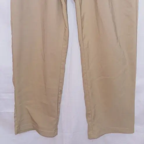 Grace Karin Beige Tan High Waisted Paperbag Trouser Pants size XXL