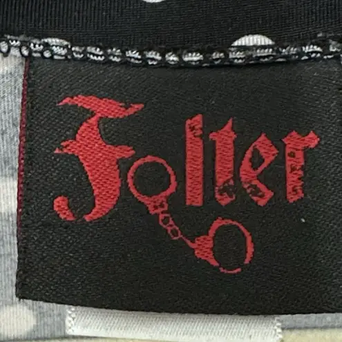 Folter Bridget Bombshell Polka Dot Retro Pin Up Style Dress Size Medium Black