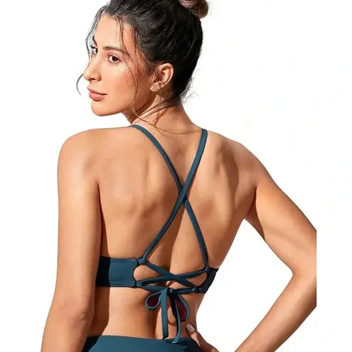 CRZ Yoga NWT! Women’s navy blue swimsuit top XXS