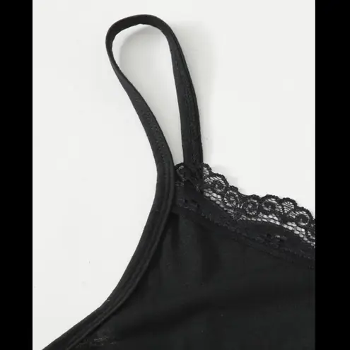 Boutique Black & Multi-Colored, Cropped Cami, Pajama Set