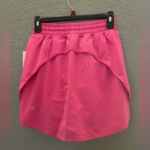 Lululemon NWT  Hotty Hot HR Sonic Pink Skirt Size 2 Shorts Underneath