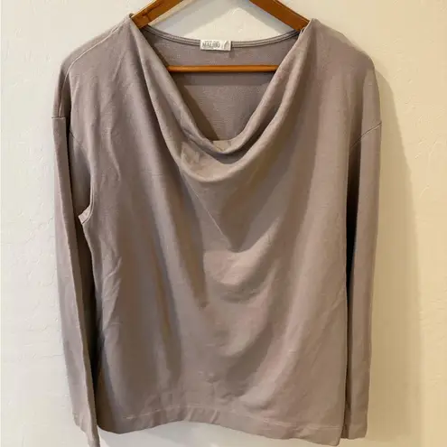 Barefoot Dreams Malibu Collection Luxe Lounge Cowl Neck Pullover – Mauve, XL