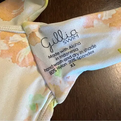 Gillia Swim Quilted Strapless Bikini Top XS