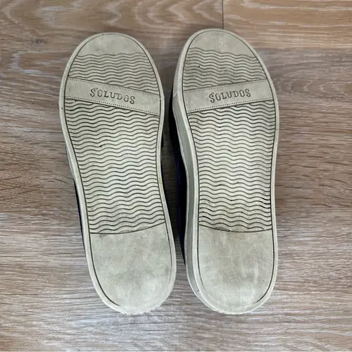 Soludos Midnight Blue Sheep Velvet Sneakers, Size 5.5