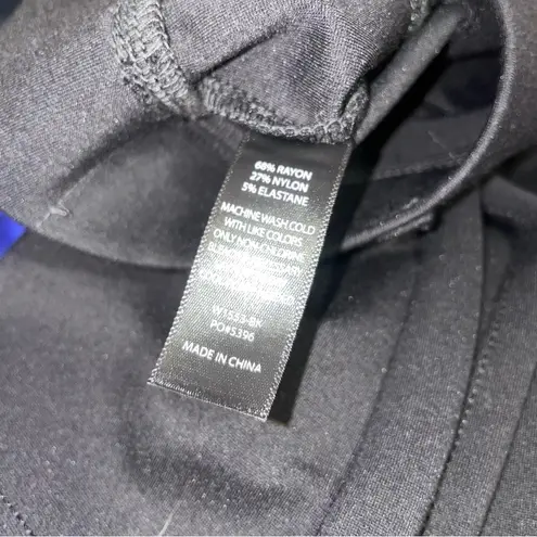 Betabrand Two-Pocket DPYP Dress Pant Yoga Pant Bootcut Women M Long Office Black