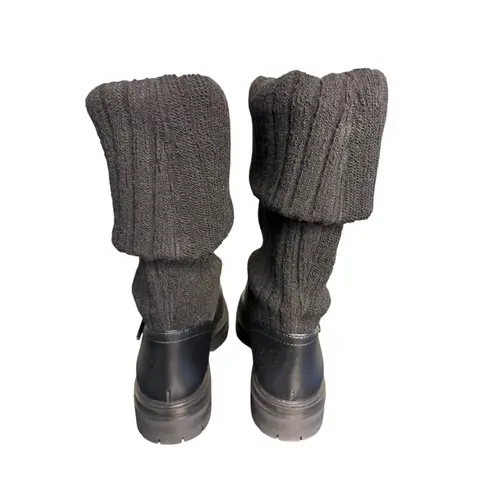 Gianvito Rossi NIB Thurso Calf Knit Boot in Black Size 40