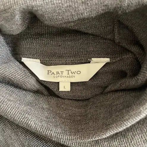 Women’s Part Two Copenhagen gray turtleneck sweater Large - Image 2