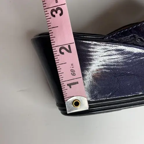 Soffit Women’s Deep Purple Open Toe Wedge Sandals Size 9M