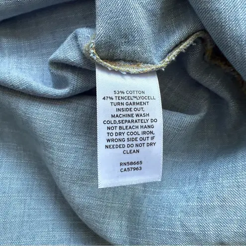 Caslon  Tencel Button Up Shirt Size Medium