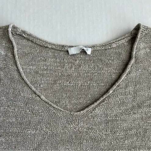 J. Jill Pure Jill Women’s Tan 100% Cotton V