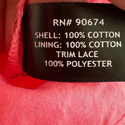 Boston Proper NWT pink eyelet lace dress size XS mixed media short dress - Image 8