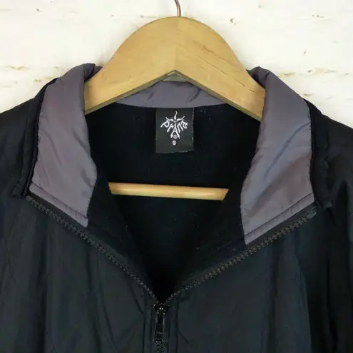 prAna Jacket Womens S Black Full Zip Fleece Line Lightweight Coat Gorpcore FLAW