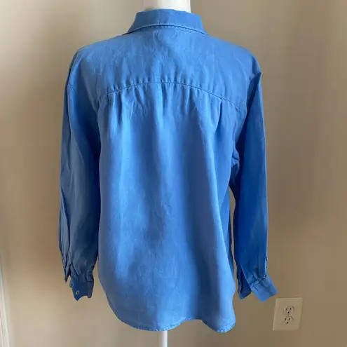 Talbots VTG  Irish Linen Button Down Pocket Shirt