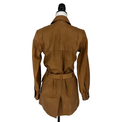 Frame  Safari Belted Leather Jacket