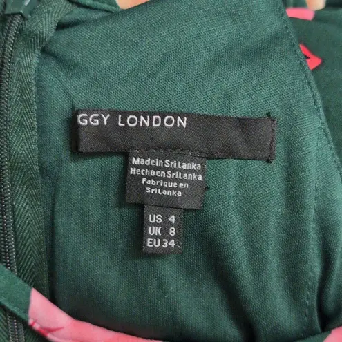 Maggy London NWT Lottie Crop Jumpsuit Floral Sleeveless Halter Tie Waist Size 4