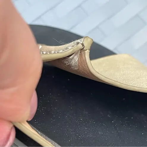 Electric Karma casual beige khaki flat Roman sandals with ankle strap Sz 7