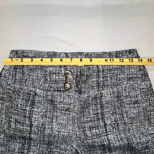 Hope & Harlow • Stretch Capri Women Size Small Pull On Ankle Slit Office Classic Black