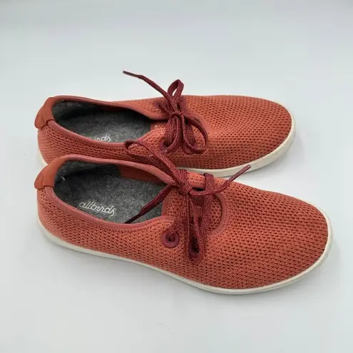 Allbirds Women's Wool Runners Coral Pink Lace Up Casual Sneakers Shoes Size 8