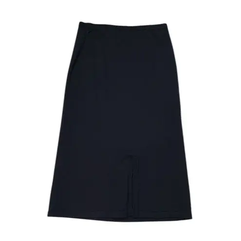 *New Storybook Knits Sweater Skirt Womens 1X Black Maxi Dark Acadamia Classic