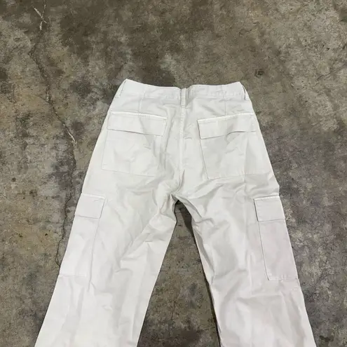 MNG by Mango beige cream cargo utility pants Size 4