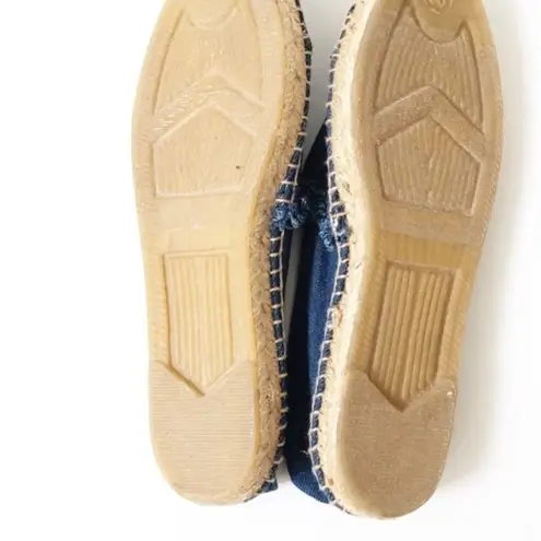 PATRICIA GREEN SUTTON BLUE DENIM ESPADRILLE LOAFER SLIP