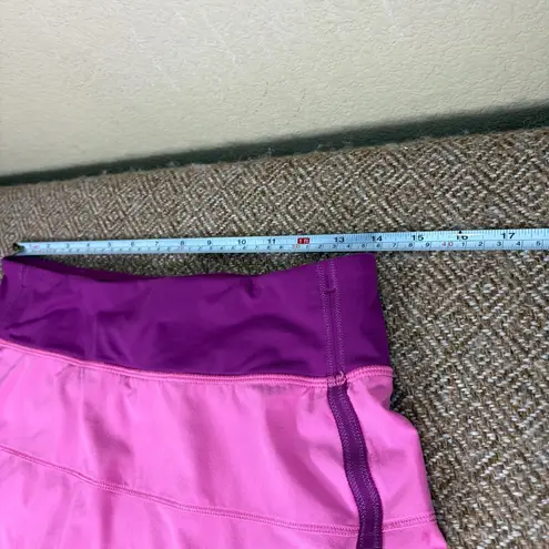 Lululemon  Pace Rival Skirt Paradise Pink Hot Pink Sz 6 Outdoor Gym Casual Preppy