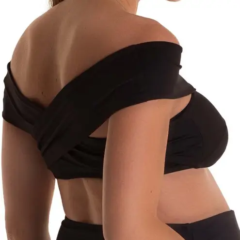PEZ D'OR Lucia Bandeau Maternity Bikini Top Black Size M