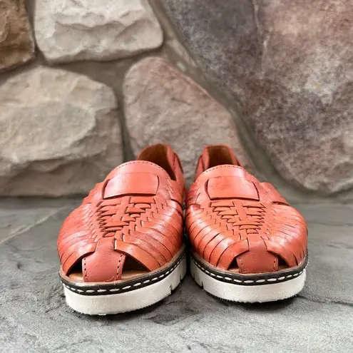 BEARPAW ® Lena Leather
Huaraches Sandal in Coral