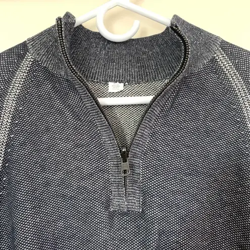 3/$15 Tailor Vintage Flecked 1/4 Zip Knit Pullover Sweater in Blue Size XL