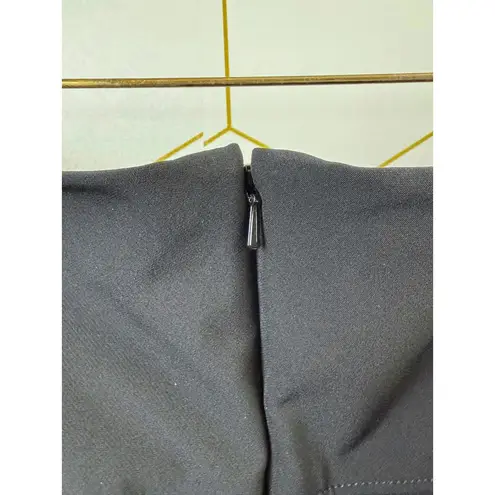 Veronica Beard Scuba Slim-Fit Pant Black High-Rise Cropped Pant - Size - 12