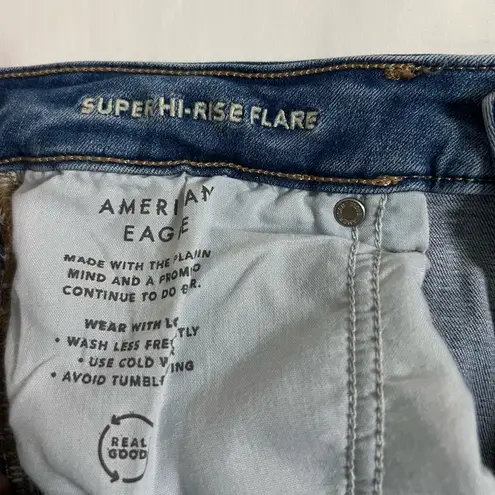 American Eagle  Women’s Super Hi-Rise Flare Size 8 Bell Bottoms (fits a 10 or 12)