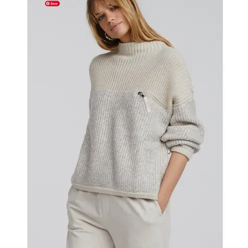 Varley Darwell True Knit Mirage Oversized Grown-On Neck Sweater,Size XL,Like New