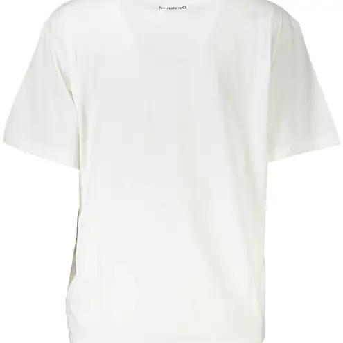 Desigual FACE black cotton T-shirt with print