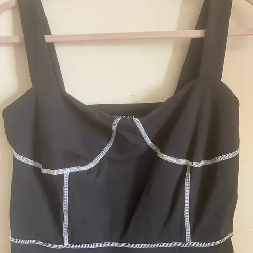 We Wore What Corset Bodysuit in Black SZ L