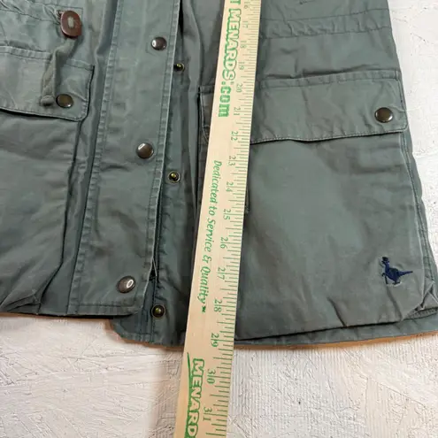 Jack Wills Women Olive Green Plaid Lined Hooded Field Jacket Parka UK 10 US 6