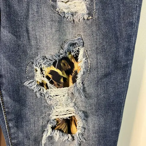 Judy Blue Women’s Skinny Fit with Leopard Accents Size 11