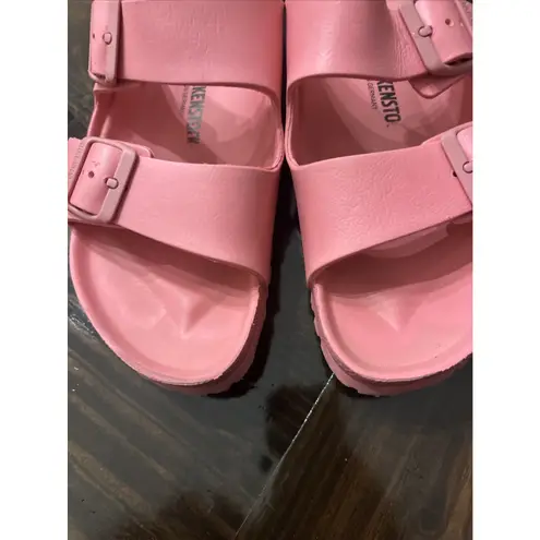 Birkenstock  Women Arizona Essentials EVA Sandals Pink Rubber US Women 9