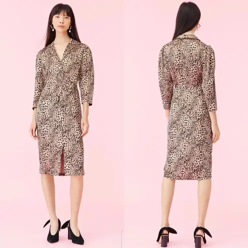 Rebecca Taylor  LYNX HAMMERED SILK DRESS