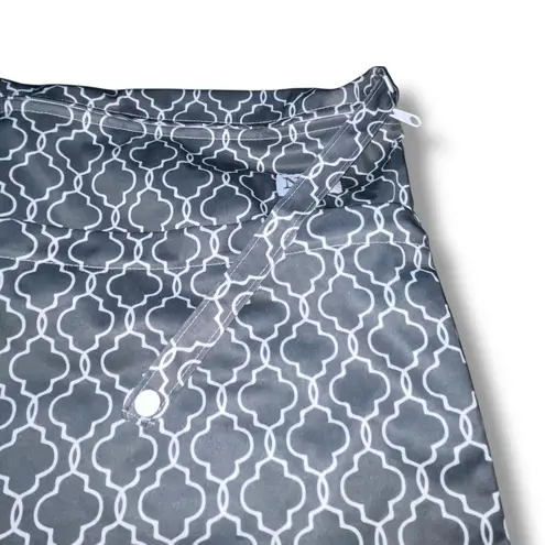 Noras Nursery Wet Bag Diaper Laundry Swim Suit Pouch Stroller Double Zip Gray