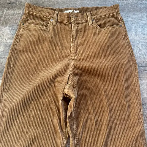Lands' End  Corduroy Baggy Pants Womens Wide Leg Baggie Y2k 2000s Size 14