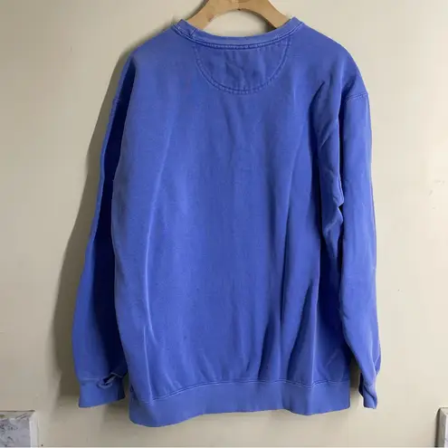 Comfort Colors Skinny Dip Nantucket Crew Sweatshirt Blue Medium  Pullover *flawed