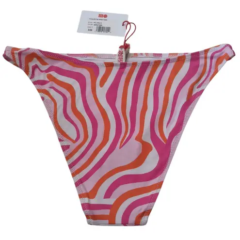 Solid & Striped The Elsa Bikini Bottom Abstract Zebra Size LARGE New NWT